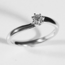Verlobungsring Weissgold mit Australischen Diamant