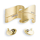 Hochzeitsschmuck / Brautschmuck, Armreif und Ohrringe aus Recycling Gold und Tasaniten mit Herkunftsnachweis