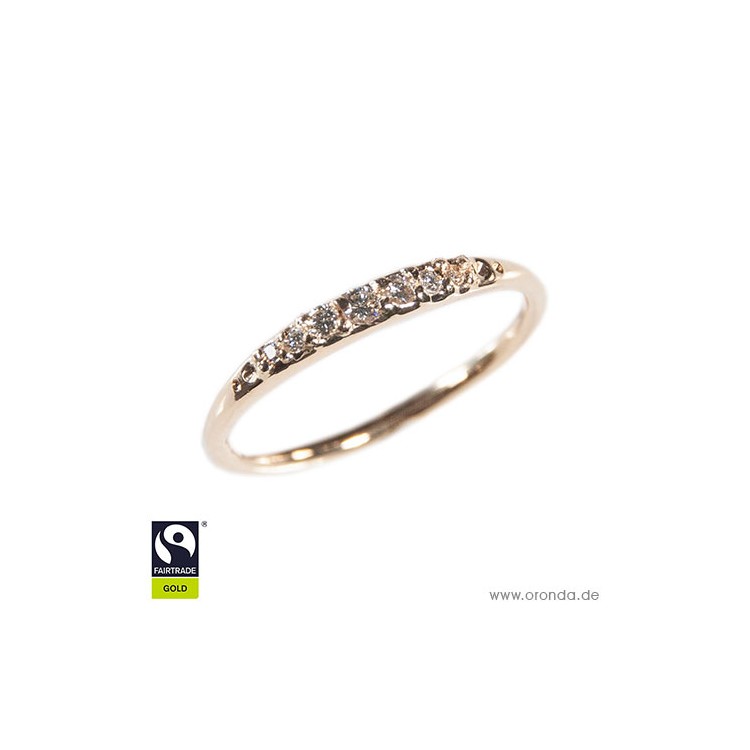 Ring "Fabulous" in Roségold mit Diamanten