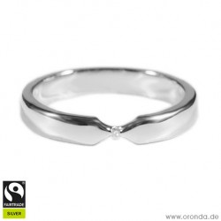 Ring "Pointy" in Silber mit Diamant