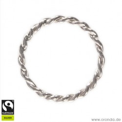 Ring "String" in Silber