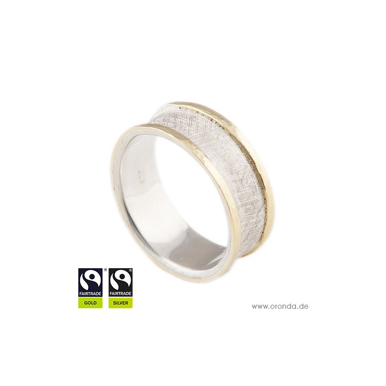 Ring "Arno" in Silber & Gelbgold